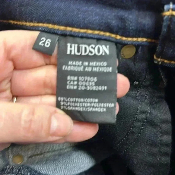 Hudson Midrise Collin Skinny Jeans Size 26 & 29 - Picture 8 of 10